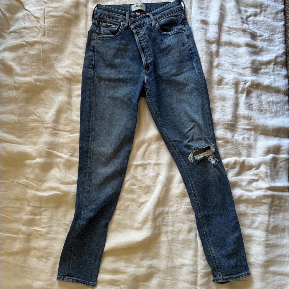 AGOLDE Nico High Rise Skinny Jeans